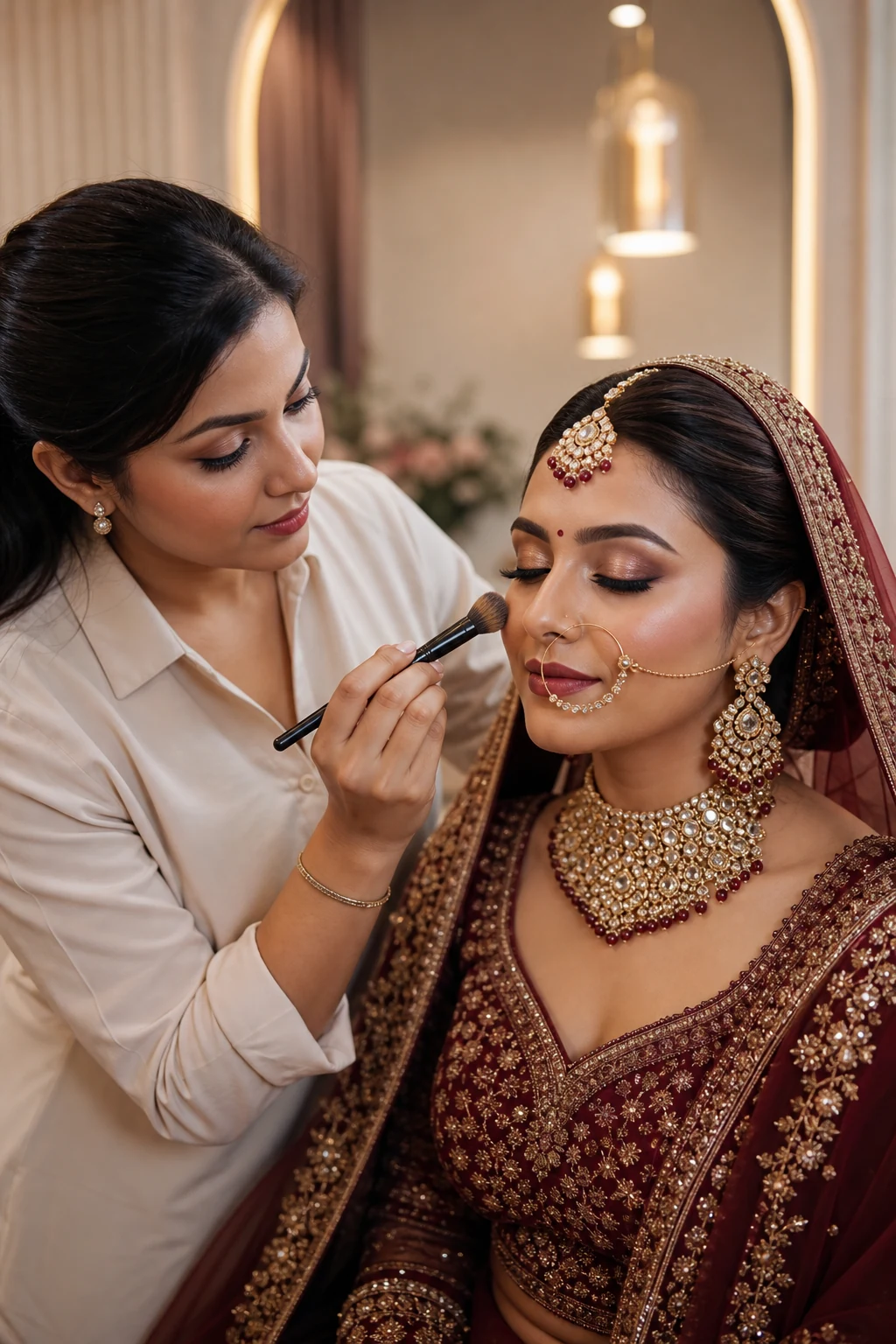 Royal bridal makeup by Rayslight